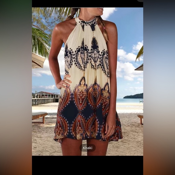 Dresses Bohemian Halter Dress Casual Every Day Dress For Summer — free download